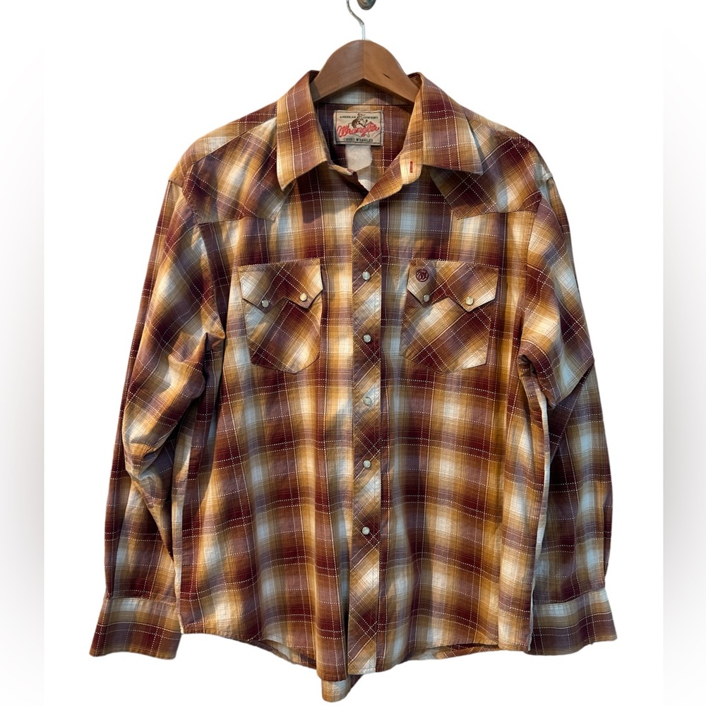 Wrangler Vintage American Cowboys Pearl Snap Men’s Western Shirt